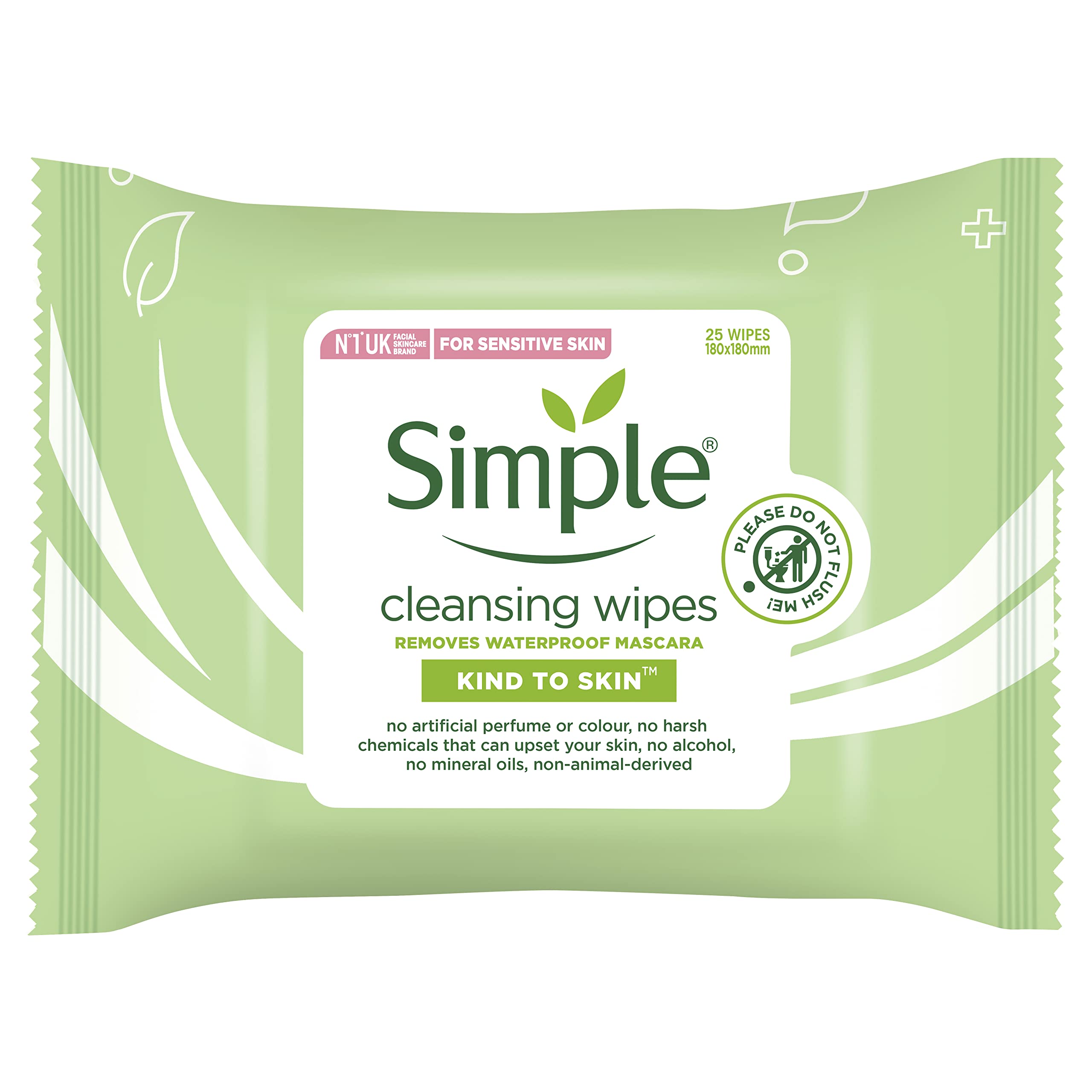 Simple Kind To Skin Cleansing Facial Wipes - 25 wipes